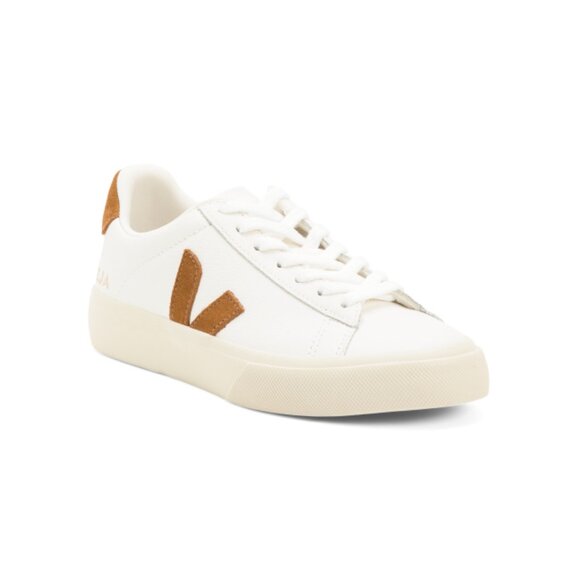 VEJA Shoes - VEJA White/Brown Made In Brazil Leather Campo Sneakers